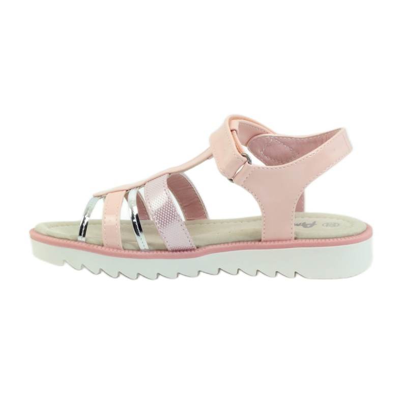 American Club Sandals with an American 16903 leather insert pink grey 2