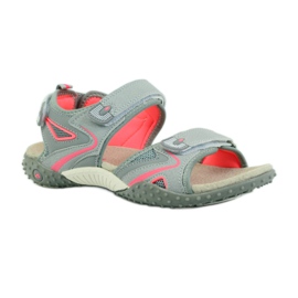 American Club Sandals with an American 1707 leather insert grey orange 1