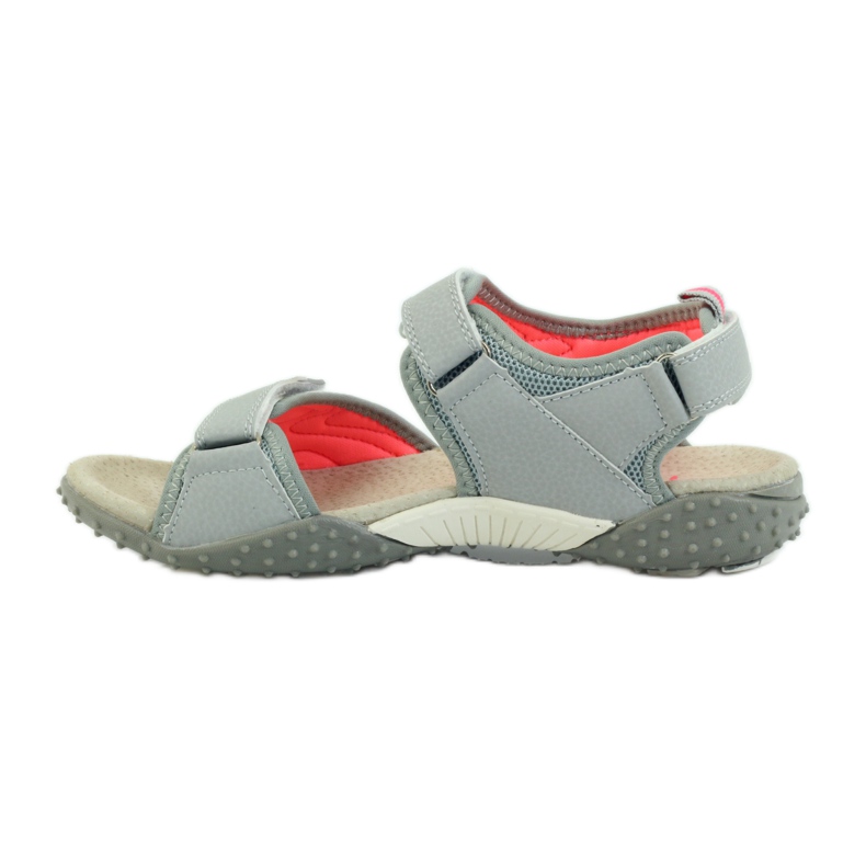 American Club Sandals with an American 1707 leather insert grey orange 2