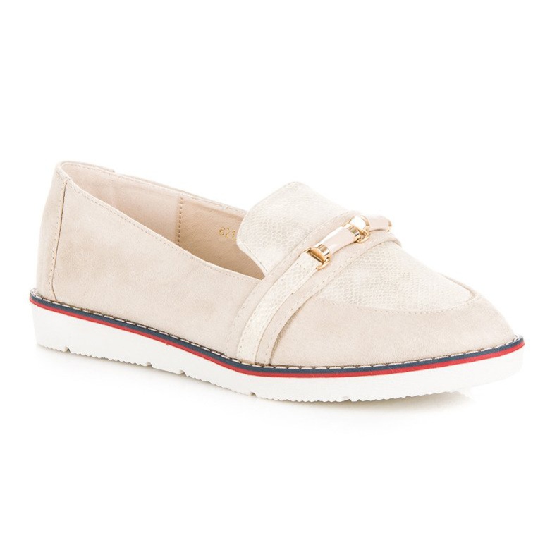 Beige VICES loafers 1