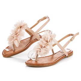 Seastar Stylish sandals with a buckle brown 1
