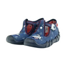 Befado children's shoes 110p311 slippers navy blue 3