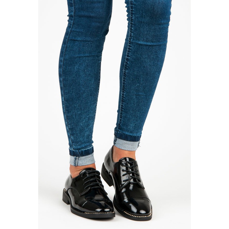 Primavera Women's lacquered shoes black 1