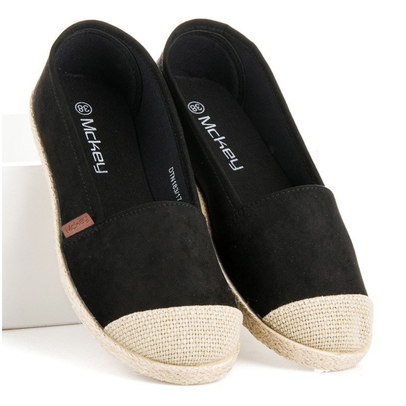 McKey Black Suede Espadrilles 1