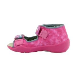 Befado sandals slippers, leather insole pink 2