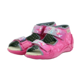 Befado sandals slippers, leather insole pink 3