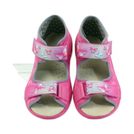 Befado sandals slippers, leather insole pink 4