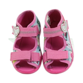 Slippers Sandals Serduszko Befado 242p071 pink grey 4