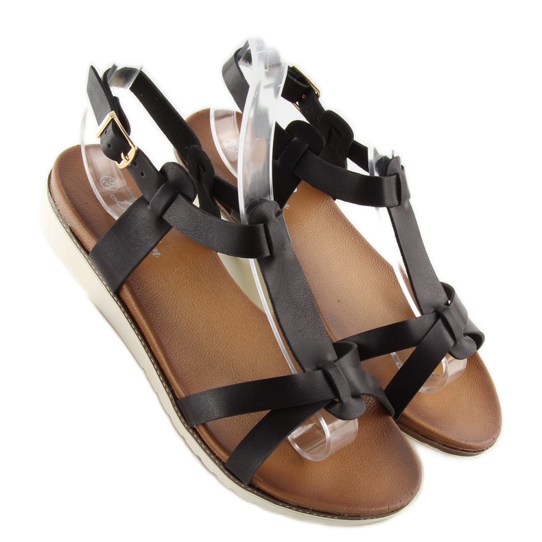 Black women's sandals C1822 black 1 Black women's sandals C1822 black 1