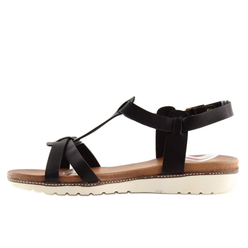 Black women's sandals C1822 black 2 Black women's sandals C1822 black 2