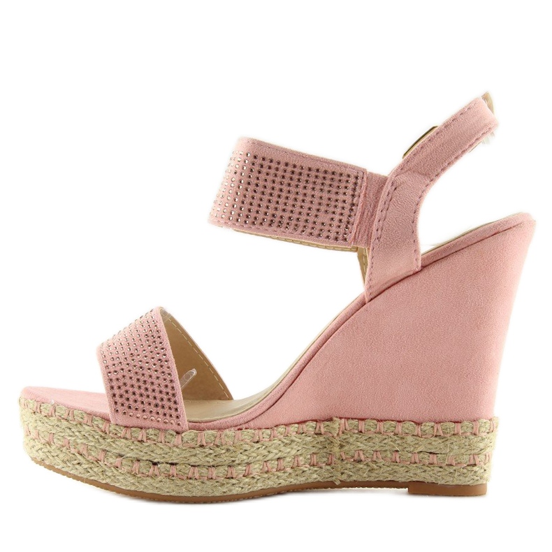 Pink Sandals on wedges pink 3811-7 Pink 1