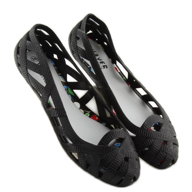 Ballerinas meliski black openwork KM127 black 1