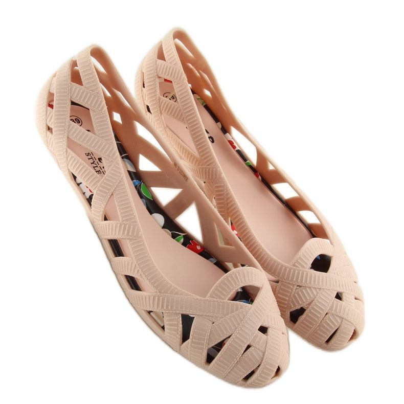 Beige Meliski openwork ballerinas KM127 1