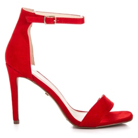 Seastar Red sandals on a high heel 2