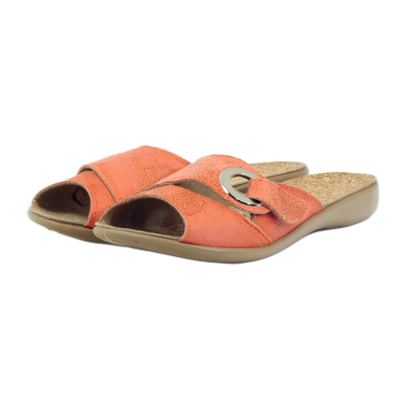 Befado 265d006 Velcro slippers orange 3