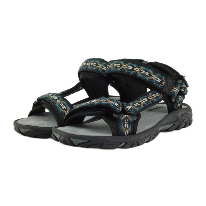 American Club Sandals with an American 1728 leather insert black 3