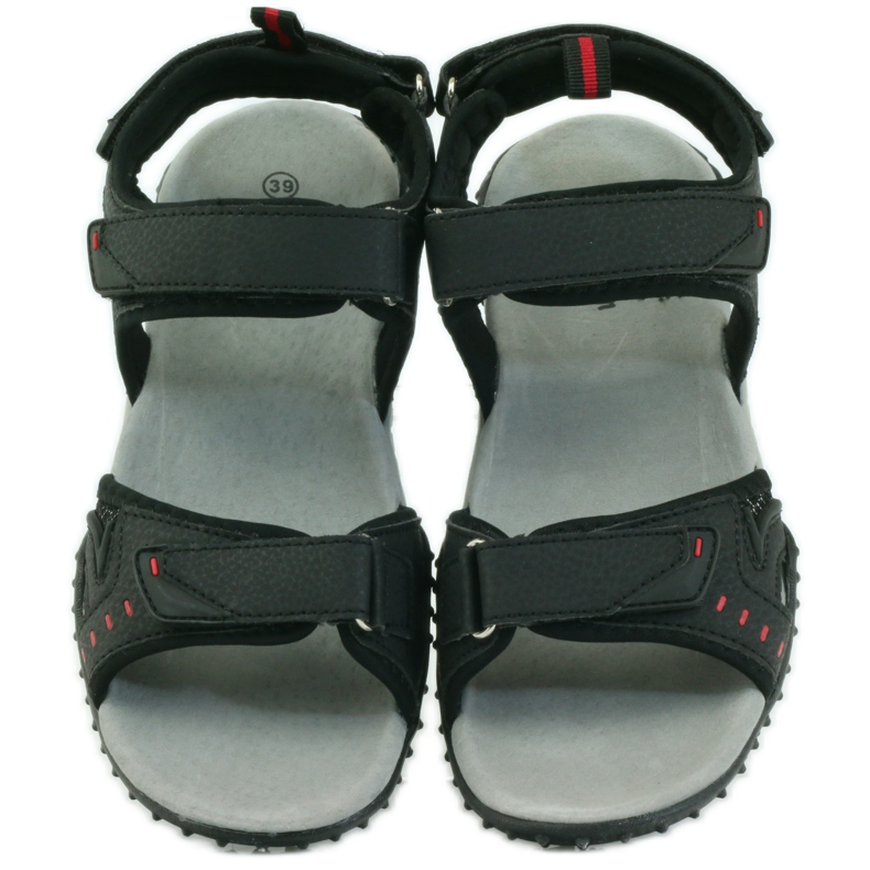 American Club Sandals with an American 1715 leather insert black 4