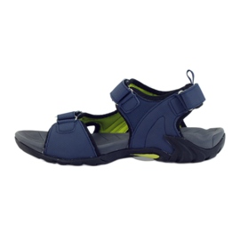 American Club American women's sandals with a foam insole navy blue 2
