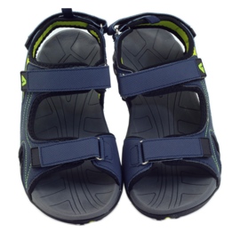 American Club American women's sandals with a foam insole navy blue 4