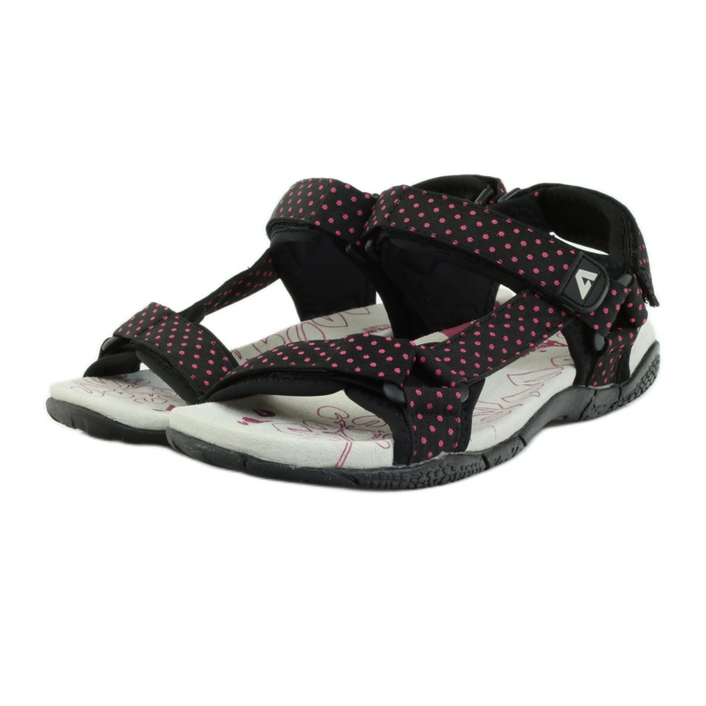 American Club Sandals with an American 1717 leather insert pink black 3