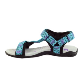 American Club Sandals with an American 1717 leather insert blue violet 2