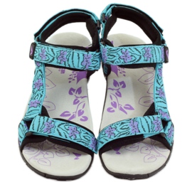 American Club Sandals with an American 1717 leather insert blue violet 4