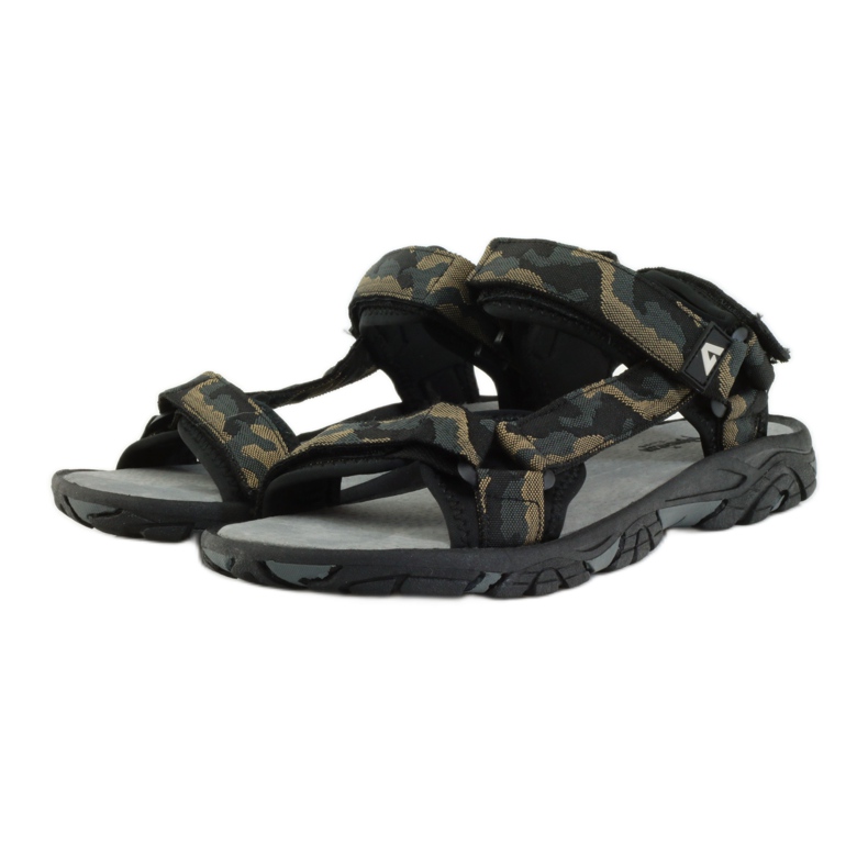 American Club Leather sandals American 1728 camo grey brown black 3