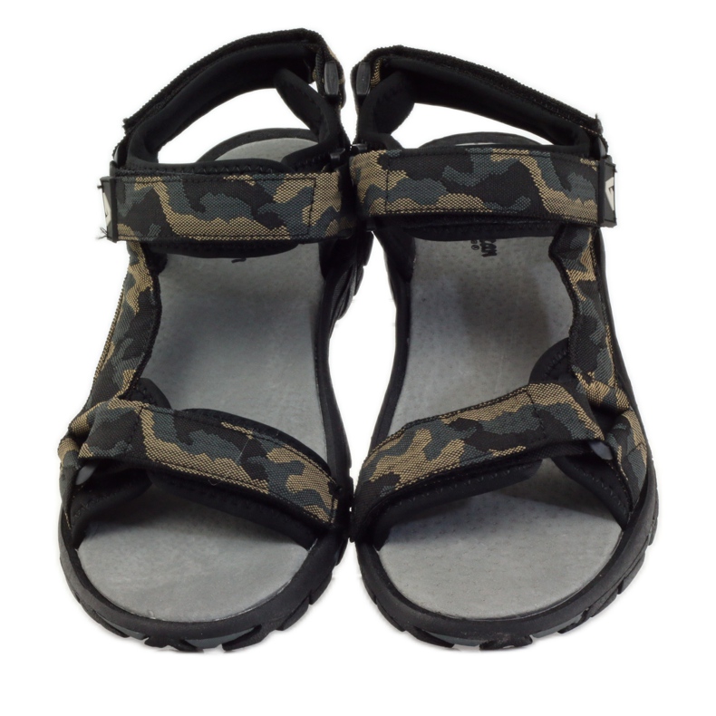 American Club Leather sandals American 1728 camo grey brown black 4