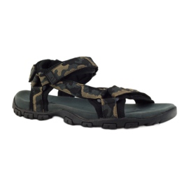 American Club Sandals leather insert American 1729 camo black brown grey 1