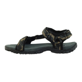 American Club Sandals leather insert American 1729 camo black brown grey 2