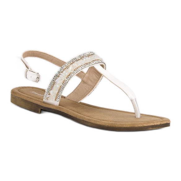 Small Swan White flip-flops 1