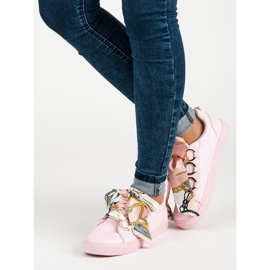Pink VICES tied sneakers 2