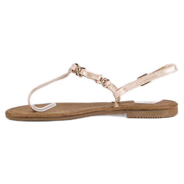 Comer Sandals fastened with a buckle pink 1