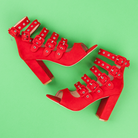 Rock sandals on the vices post red 1