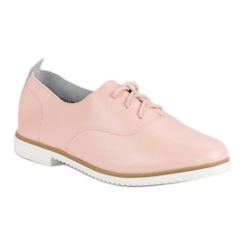 MAZARO Powder Leather Shoes pink 1