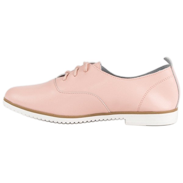 MAZARO Powder Leather Shoes pink 2