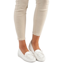 Tullo Women's white loafers 1