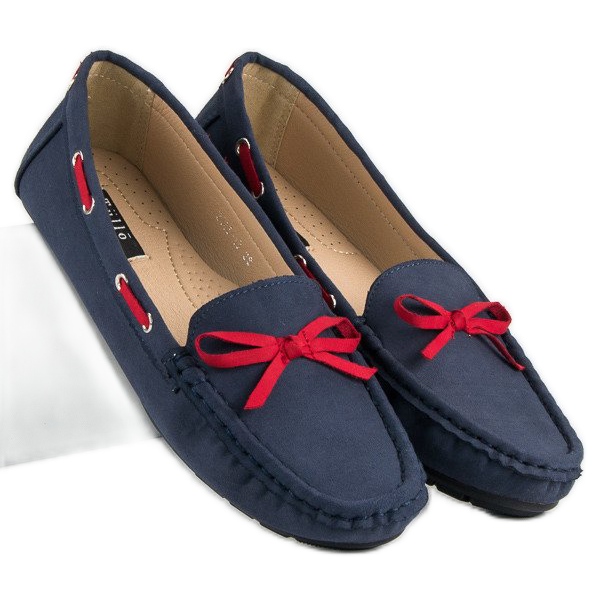 Tullo Stylish suede loafers blue 2