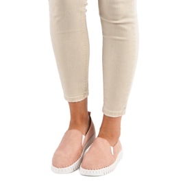 Tullo Pink Suede Slipons 1
