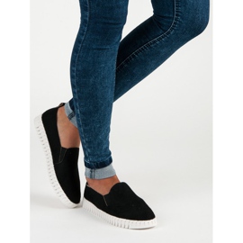 Tullo Black Suede Slipons 1