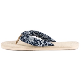 Ax Boxing Espadrilles flip-flops white navy blue 1