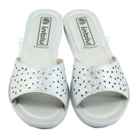 INBLU BM30 silver openwork slippers grey 4