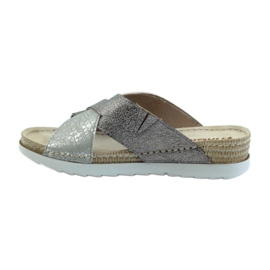 KOMFORT INBLU 010 silver slippers grey 2