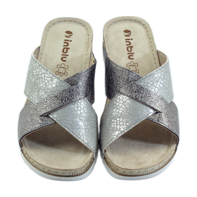 KOMFORT INBLU 010 silver slippers grey 4