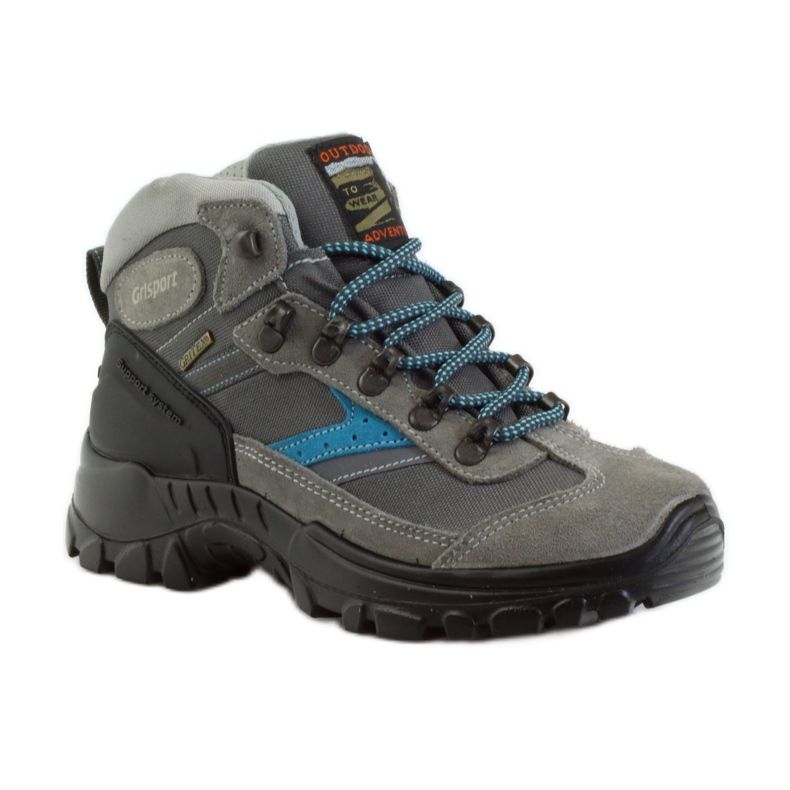Grisport trekking shoes black blue grey 1