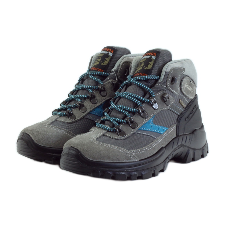 Grisport trekking shoes black blue grey 3