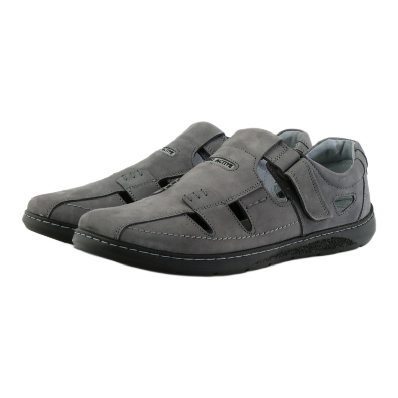 Riko men's shoes sandals 851 grey 3