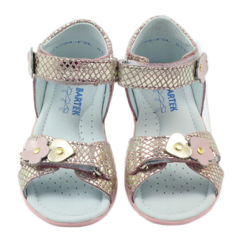 Sandals flowers Bartek 31794 pink yellow 4
