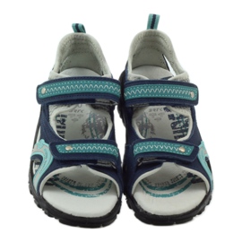 Boys' sandals Bartek 39113 navy blue green grey 4