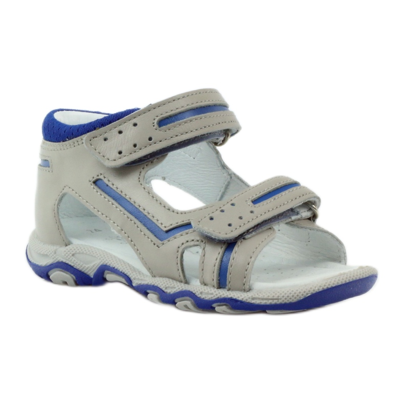 Sandals with Velcro Bartek 31825 gray blue grey 1